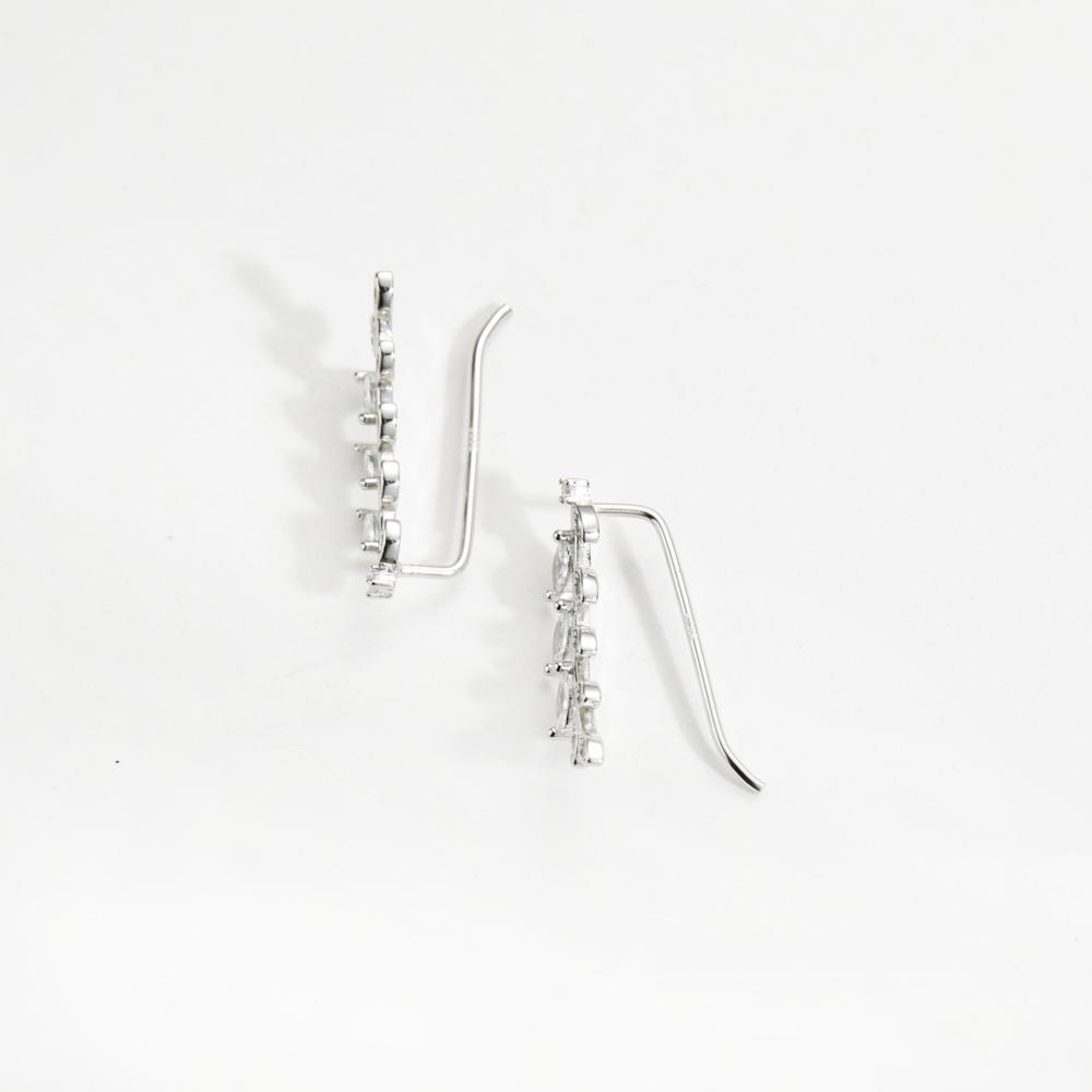 ANDYWEN Серьги из стерлингового серебра 925 пробы с золотыми листьями и цирконами, длинные, 22,5 мм, простые, роскошные, подарок на весну 2023 г. ко Дню святого Валентина