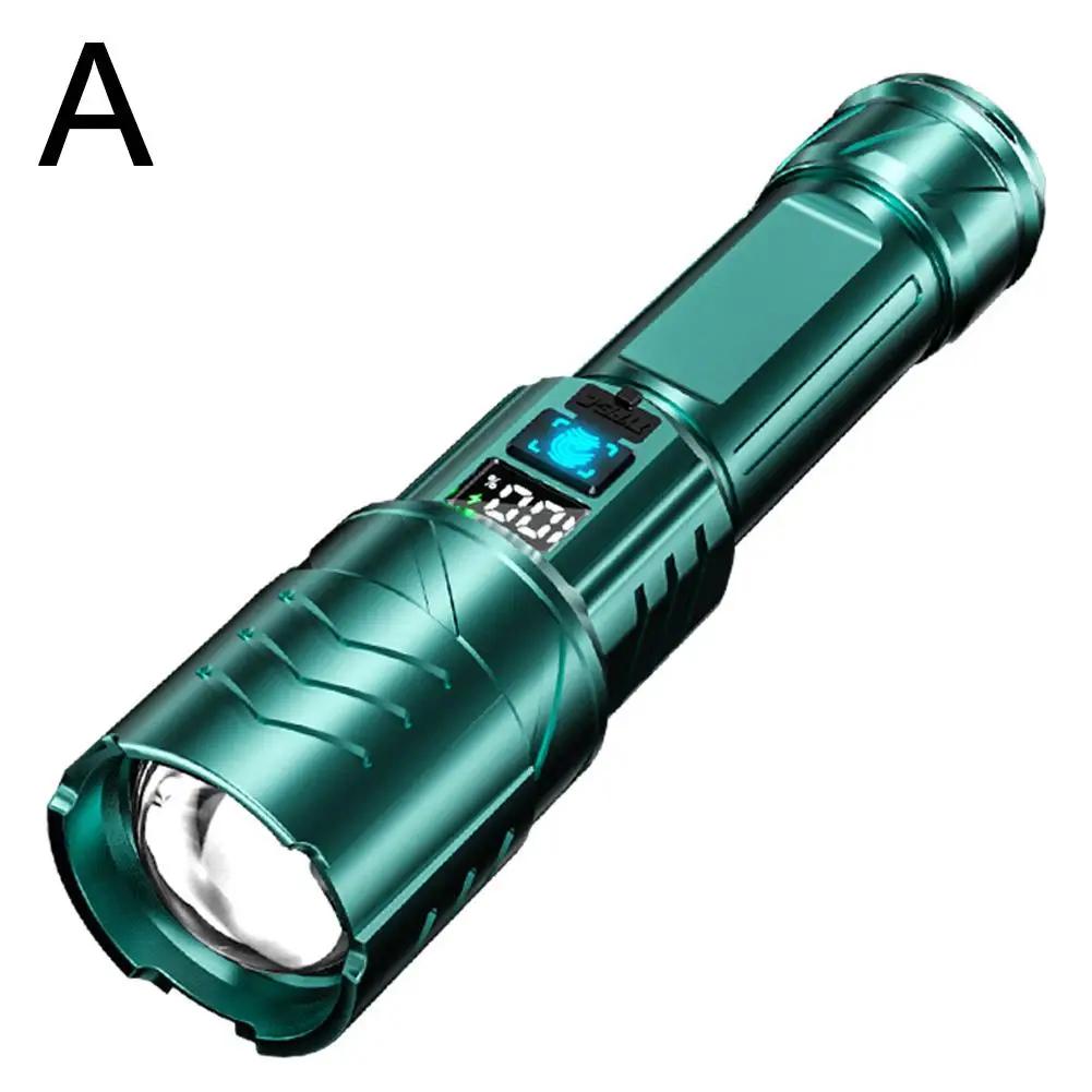 Led Ultra-long Distance Flashlight Telescopic Zoom Usb Rechargeable Torch Work Light Running Fishing Light For Emergency Ou Q0q9