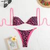 Sexy Leopard Print Micro Bikini Swimsuit Women Sexy Lace Up Triangle Mini Thong Bikini Set New Beach Wear Lady Bathing Suit