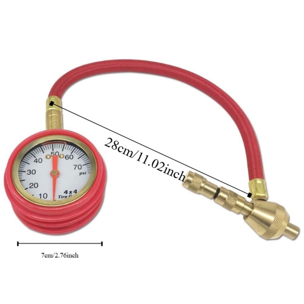 Digital Display Tire Pressure Gauge Automatic Deflation 200 Psi Capacity Mechanical Tire Gauge Accurate Reading Metal Manometer
