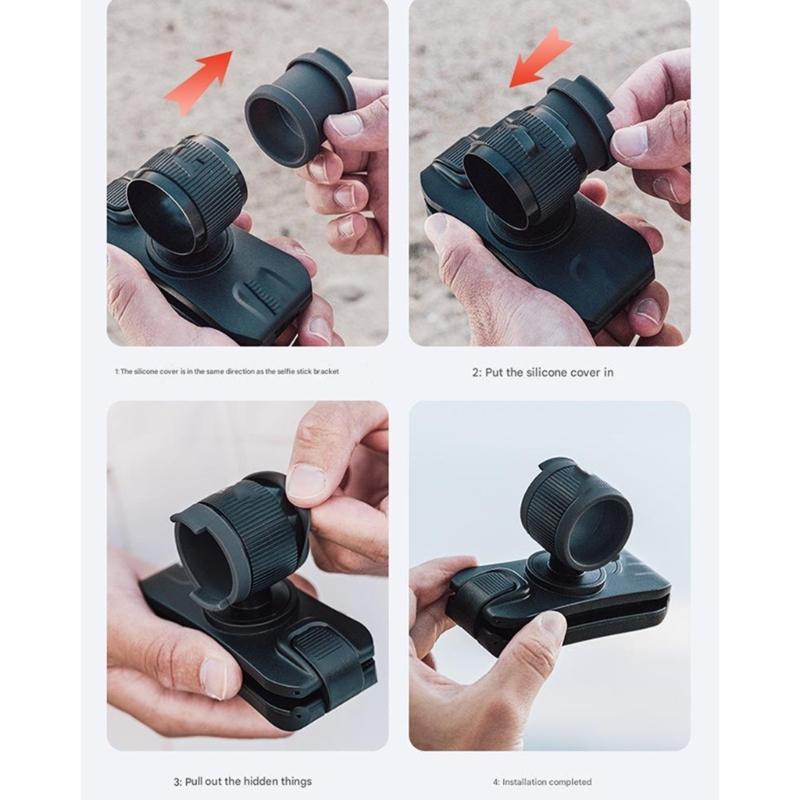 Magnetic Quick Detach Aluminum Alloy Backpacks Clip For Major Action Camera IPX4 Waterproof Design
