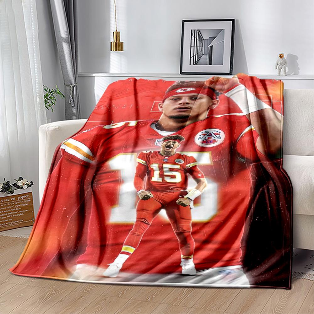 Patrick Mahomes Blankets are suitable for living rooms,making them an ideal choice for outdoor travel and gifts.
