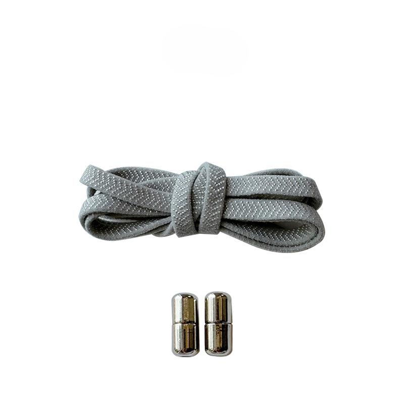 Шнурки без завязок с металлическим замком – плоские эластичные шнурки для взрослых и детей, кроссовки, быстро надеваемые шнурки для ленивого дня