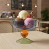 High Feet Glass Ice Cream Bowl 270 ML Dessert Cup Exquisite Fruit Salad Bowl  Cafe