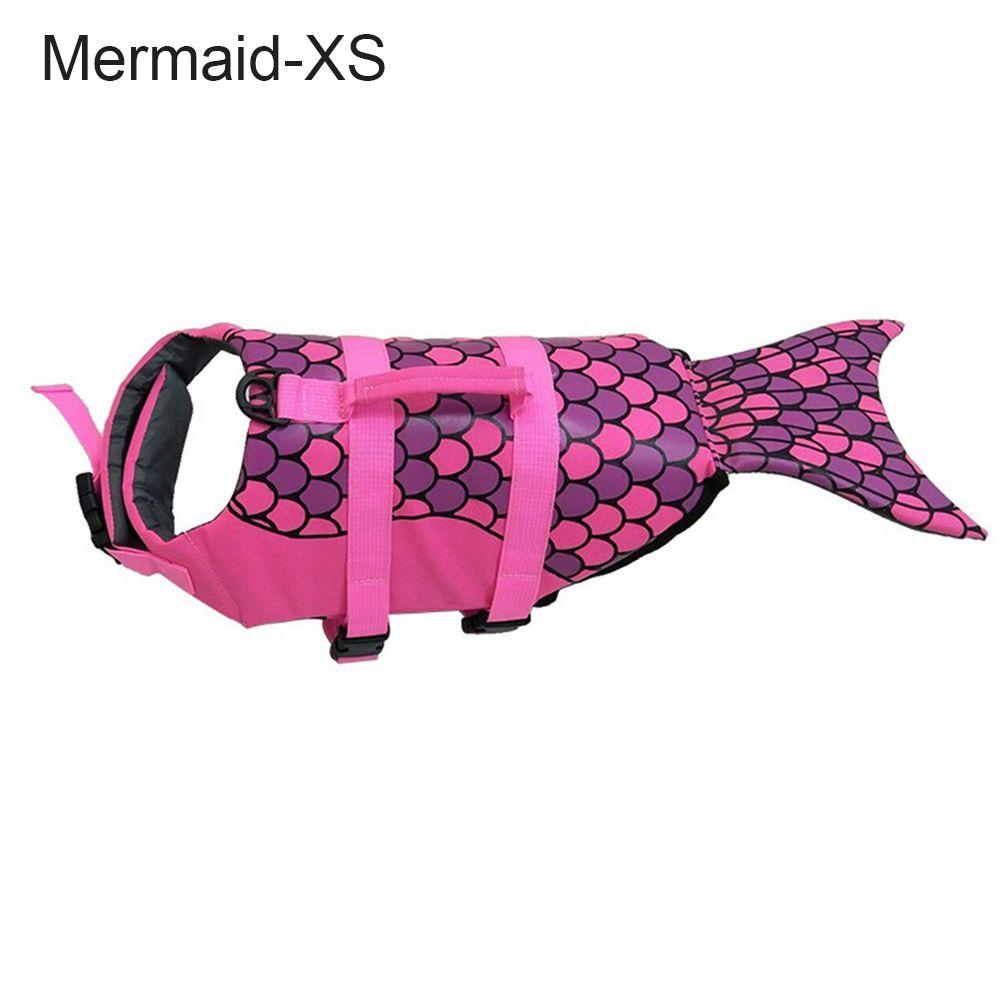Swimsuit Harness Vest Dog Life Jacket Pet Safety Clothes Mermaid Shark Puppy Surf Saver Coat