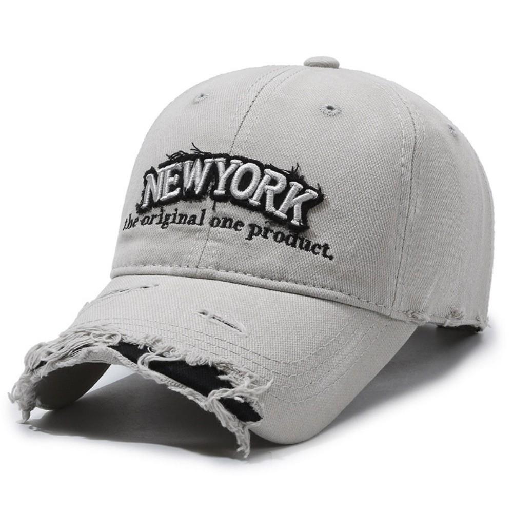 Adjustable Embroidery Baseball Cap Washed Cotton Sunscreen Hats For Man Women Fashion