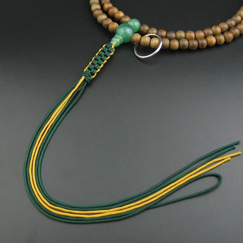 Миоренка Буддийские четки Сото Дзен для мужчин Формальные молитвенные четки Зеленый сандал Древо жизни Индийский жад Индивидуальный шаку 2 В комплекте молитвенный мешочек