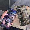 A-Чехол для телефона Аниме Атака Титанов Для Samsung S26 S25 Plus S20 S20 Plus S22 Ultra S23 FE S21 Plus S21 Ultra Стеклянная крышка
