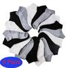 5 Pairs/Lot Men's Breathable Socks Short Ankle Elastic Solid Color Mesh Cotton Business Unisex Sock Plus Size EU38-46