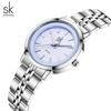SHENGKE Новый Дизайн Женские Модные Часы Топ Бренд Нержавеющая Сталь Женские Кварцевые Наручные Часы Элегантные Женские Лучшие Подарки Часы