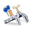 Outdoor Key Washing Machine Faucet with 4-point Quick Opening Faucet, Wall Mounted Mop Sink Faucet