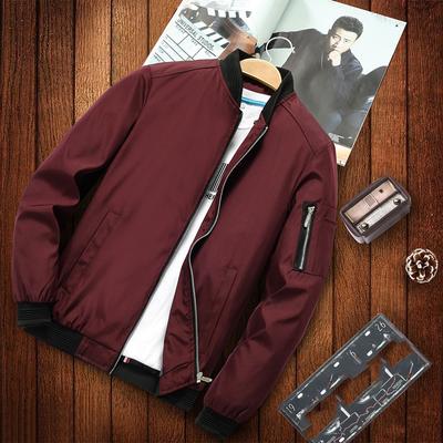 Мужская куртка Тонкая с длинным рукавом бейсбольная куртка мужская ветровка на молнии куртка верхняя одежда
