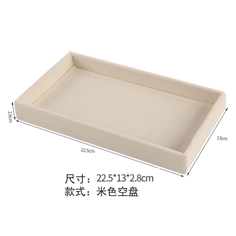 1011 New flannel earrings display tray ring stud earrings partition storage box necklace pendant jewelry box