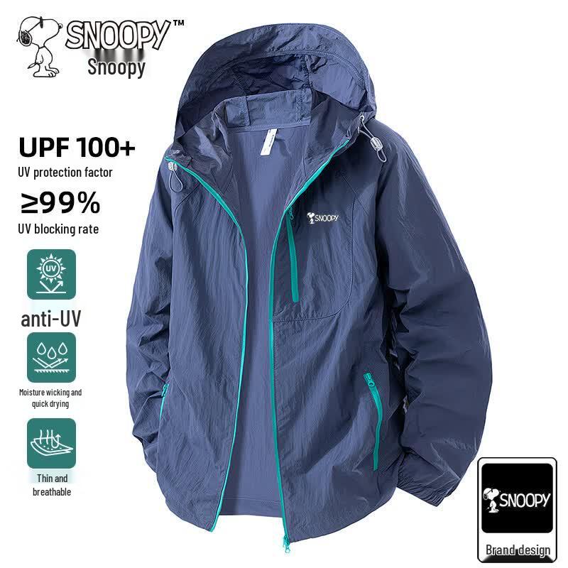 Snoopy Men's Ice-Feel Sun Protection Hooded Jacket