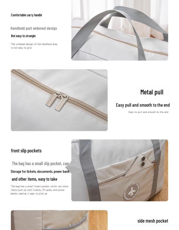 Женская складная дорожная сумка для коротких поездок с функцией тележки