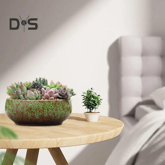 Керамическая чаша-лото для водных растений, герметичный гидропонный цветочный горшок, высокотемпературная керамическая чаша для суккулентов, аквариум