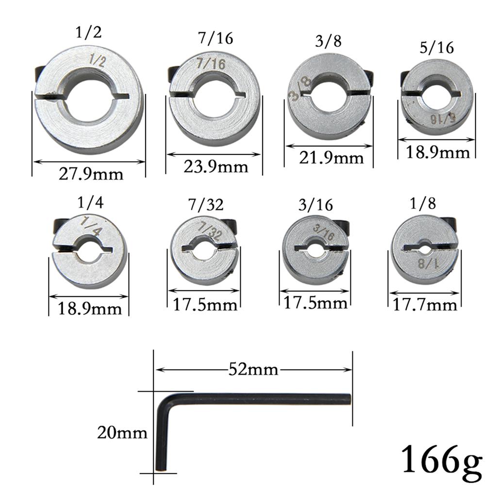Durable Optical Axis Fixed Locking Limit Ring Smooth Rod Fixing Block Optical Axis Carbon Steel Block Clamp Shaft Sleeve