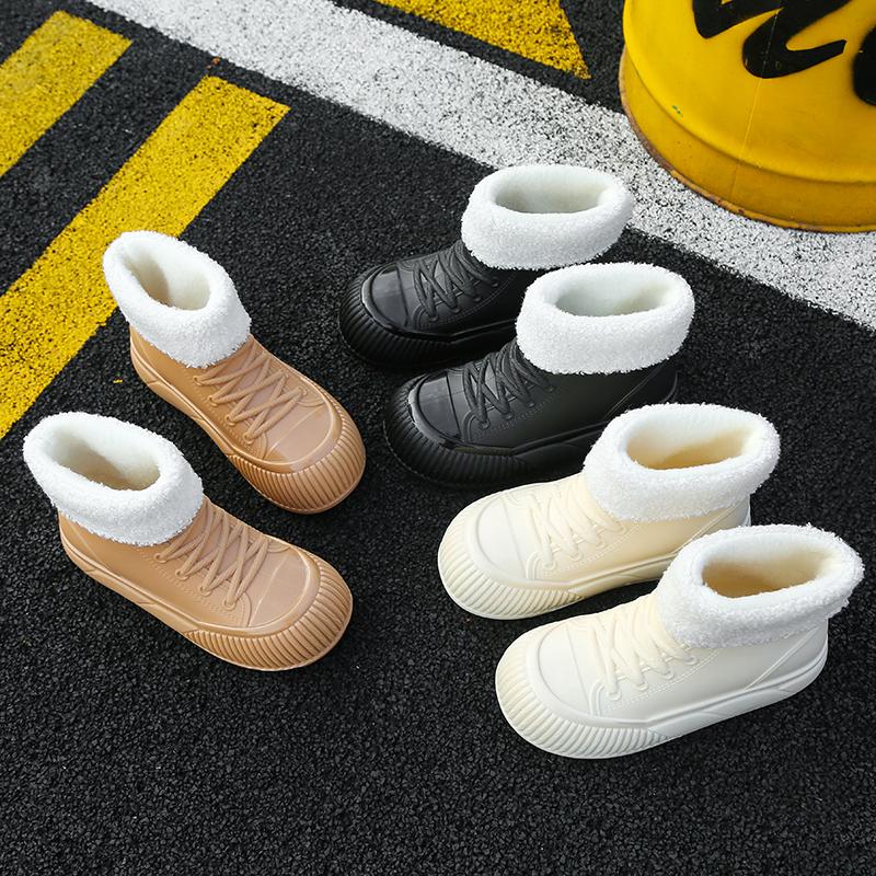 Мужские и женские унисекс водонепроницаемые сапоги из ПВХ, новый стиль, легкие, до колена, для дождя и снега, резиновая стелька, садоводство, зима