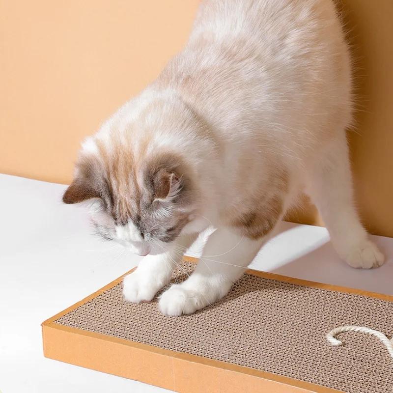 Cat Cardboard Mat Scraper Pet Cat Scratching Board Grinding Claw Toys for Cat Scratcher Cat Furniture Protector Cat Accesorios