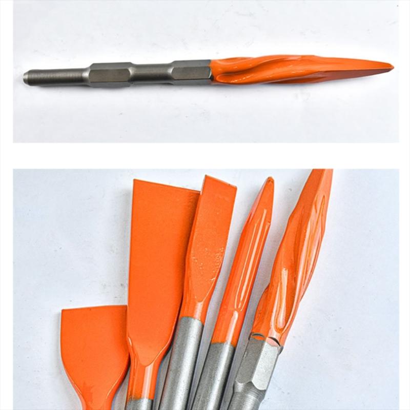 Electric Hammer Masonry Point Grooves Flat Chisel Tool Wall Rock Drill Bit For Tile Cement Concrete Brick Stone