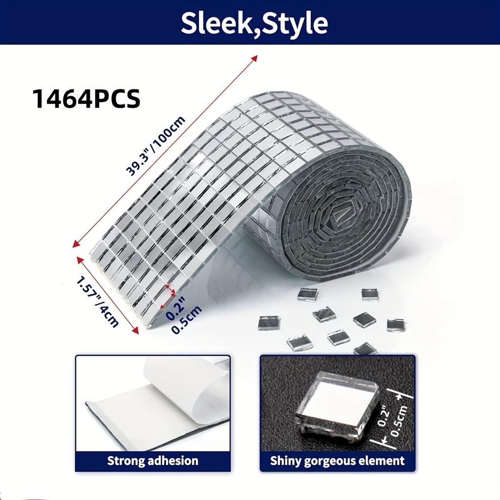 1/5 рулонов зеркальной мозаичной плитки самоклеящаяся блестящая крафтовая наклейка зеркальные стеклянные наклейки для диско-шара для DIY украшения для вечеринки набор ручной работы