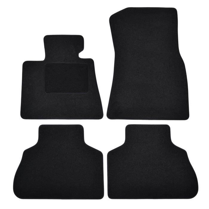 Tapis De Sol - BMW - X5 G05 - Velours Noir - 4 Pièces - Ajustement Précis