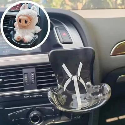 Автомобильная кукла, безопасное сиденье, кавайная кукла Ob11, плюшевое сиденье, автомобильный ароматизатор, украшение, подходит для кукол Labubu всех кукол 15-17 см