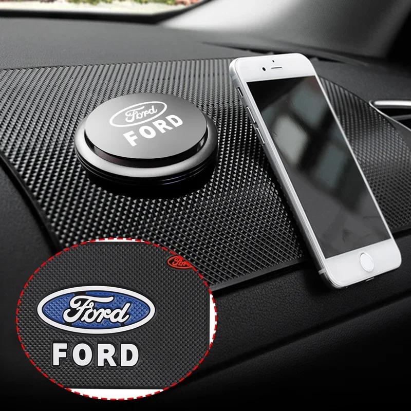 Car Sticker 2026 New 2025 Hot Car Dashboard Non-slip Mat Phone Key Storage Pad Car Accessories For Ford ST Line Focus Mustang Fi