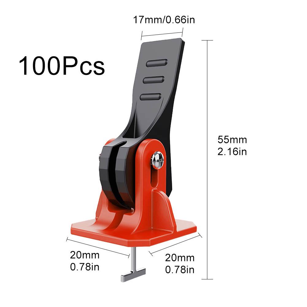 + запасные стальные штифты, система выравнивания плитки, 100 шт., пол