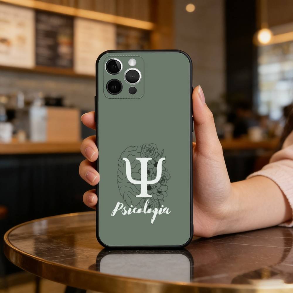 Профессия Психолог Психология Чехол Для iPhone 17,16,15,14,13,12,11 Plus,Pro Max,Мягкий Силиконовый Черный Чехол