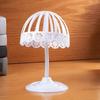 Hat Rack Stand for Hats Wigs Exhibition Multiple Sizes with Lace Edge Bucket Hat Fisherman Hat Display Holder Hat Organizer for Home Stores