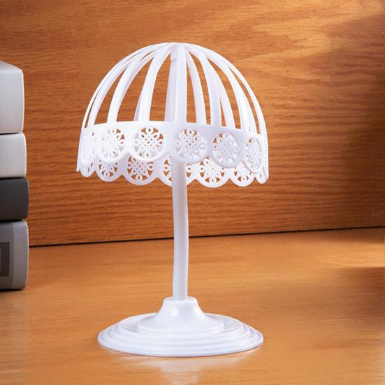 Hat Rack Stand for Hats Wigs Exhibition Multiple Sizes with Lace Edge Bucket Hat Fisherman Hat Display Holder Hat Organizer for Home Stores