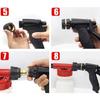 Pressure Washer Snow Foam Cannons Lances Guns Bottle Nozzles Tip Adjustable Foam