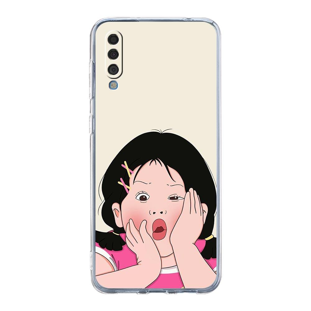 Cartoon Funny Boy Girl Couple Case For Samsung A54 A52 A50 A70 A40 A20S A20E A12 A14 A16 A22 A24 A42 A34 A32 5G A04s A06 Cover