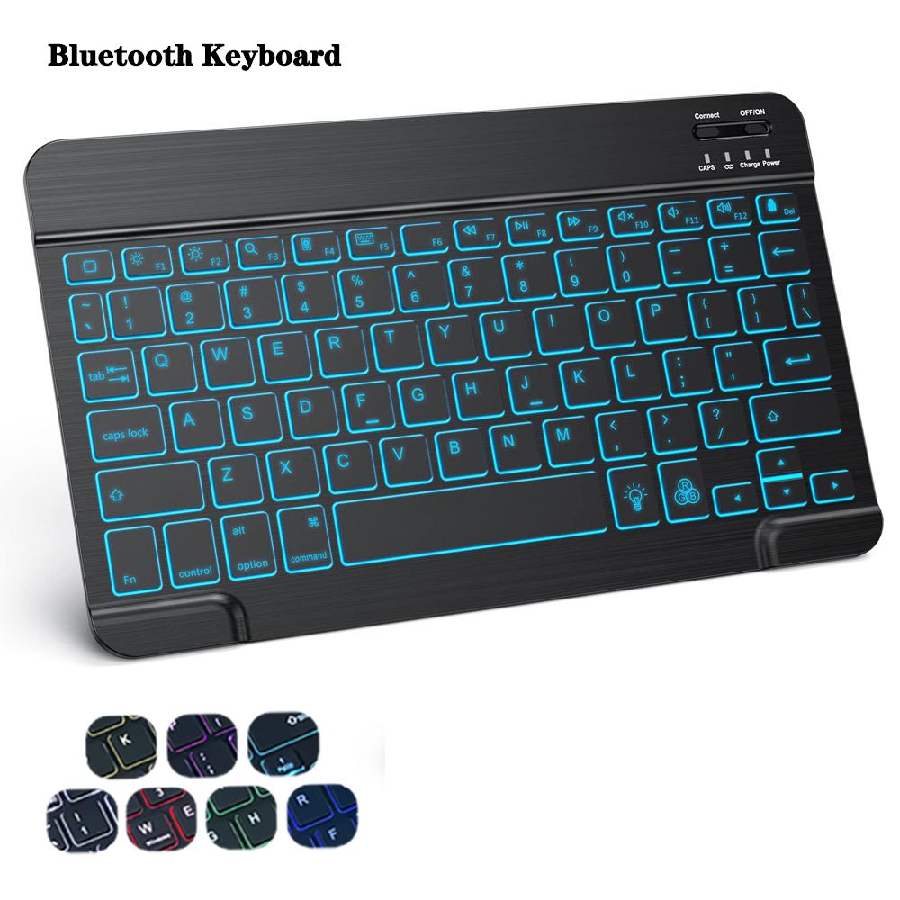 10-дюймовая беспроводная мини-клавиатура Bluetooth для iPad, телефона, планшета. Портативная Bluetooth-клавиатура и мышь для Samsung Android