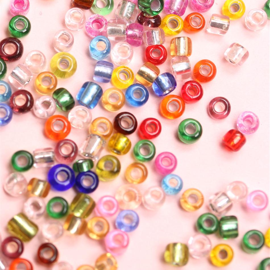 Креативные стеклянные серьги из бисера, браслет 3 мм, прозрачный около 2000 шт., ожерелье, аксессуары ручной работы «сделай сам», для изготовления ювелирных изделий, бисер