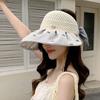 Bowknot Sun Protection Cap Topless Female Shell Hat Breathable Foldable Visor Cap  Women