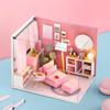 Diy Doll House Cabin New Hand-assembled Model Children's Birthday Gift