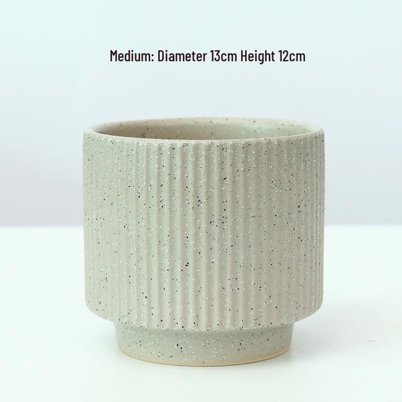 Керамический горшок для орхидей - Белая легкая роскошь, Минималистичный скандинавский дизайн для гостиной