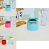 Plastic Flower Pot With Macaron Color Edging And Butterfly Bow For Hotel Wedding Decor Faux Plant Display