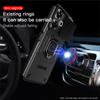 KEYSION Shockproof Case for Xiaomi POCO M6 4G Slide Push Pull Camera Lens Protection Ring Stand Phone Back Cover for Redmi 13