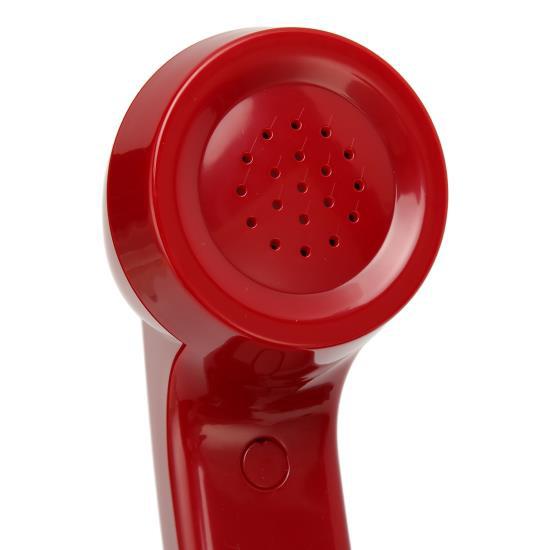 Ретро вращающийся телефон старомодный винтажный стационарный телефон с механическим звонком динамик для дома офиса отеля красный 