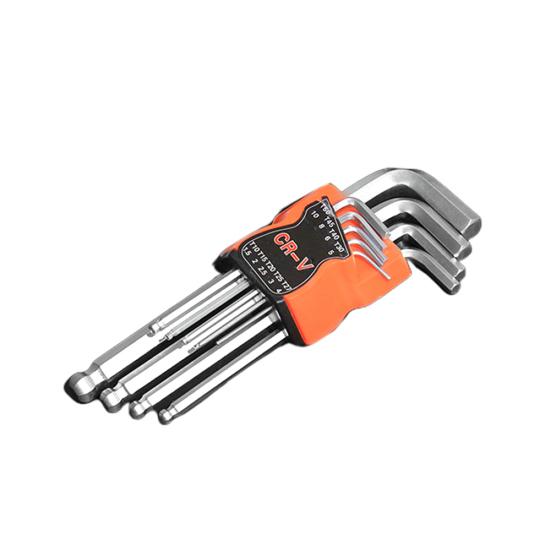 9 шт./компл. двусторонняя L-образная отвертка, шестигранный шестигранный ключ, гаечный ключ с шаровой головкой, инструменты