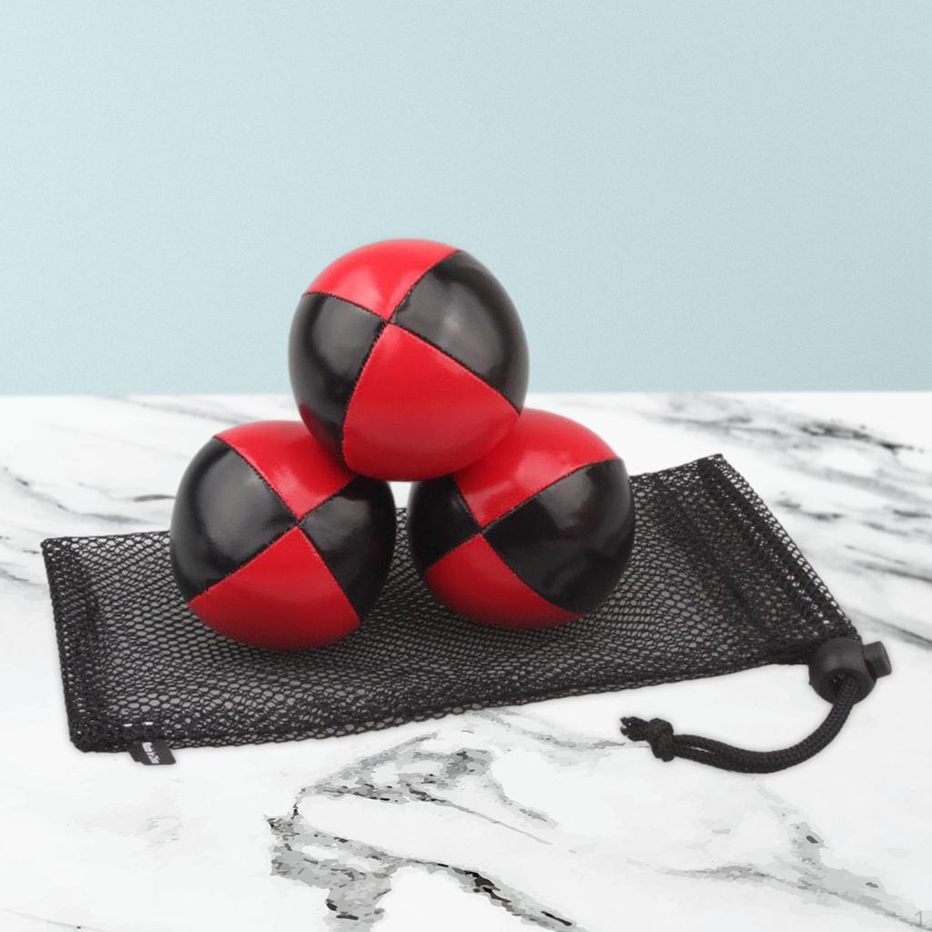 3x Juggling Balls for Beginners Acrobatics Toss Soft Educational Toy Hand Throwing