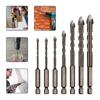 Four-Edged Cross Tile Drill Bits Set Anti Slip Hex Shank Hole Opener  Woodworker