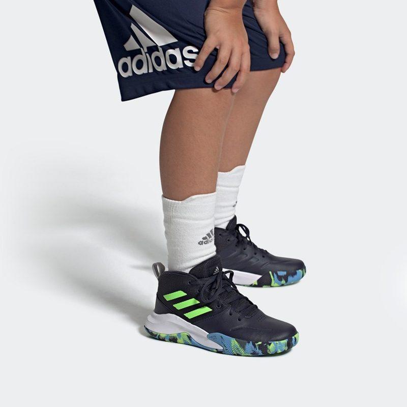 adidas Own The Game J Wide 'Legend Ink Signal Green' FW4566
