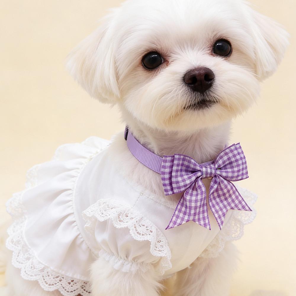50PCS Classical Plaid Dog Bowties Adjustable Puppy Bowknots Small Dog Bow Ties Collars Pet Grooming Neckties For Dogs and Cats