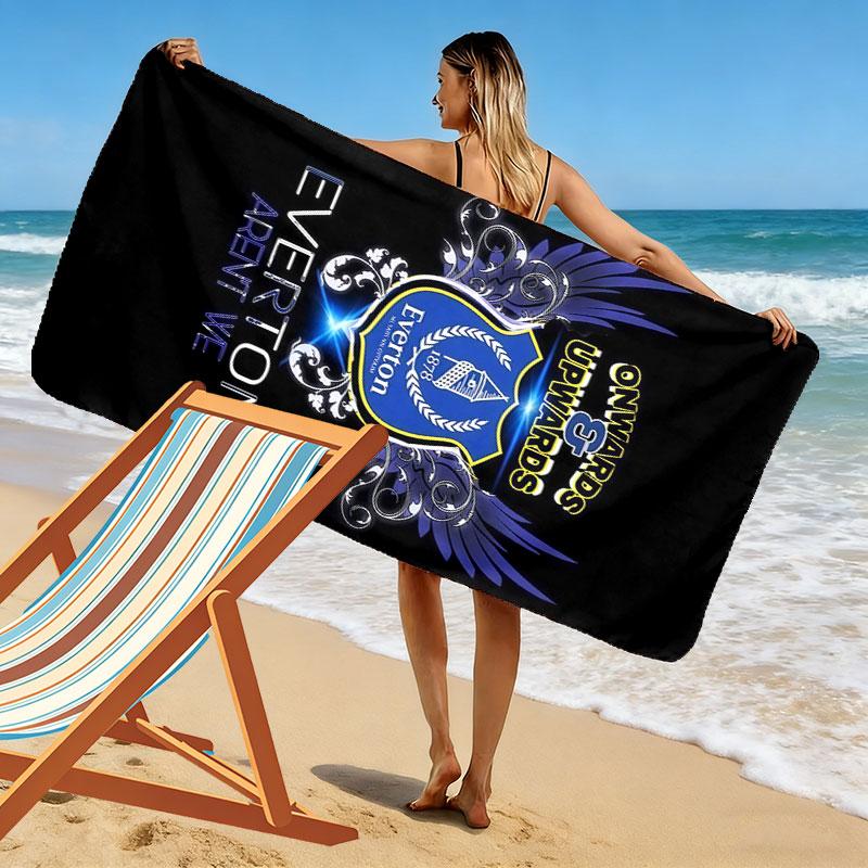 The Blues logo Print Beach Towel, Large Soft Quick Dry Towel for Beach Camping Swimming