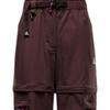 Nike FW24 Smith Summit Zipper Dry Comfortable Solid Color Multi-Pocket Hiking Casual Pants Women pants Burgundy FB7883-652