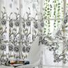 Gauze Peony Tulle Curtain Elegant Transparent Curtain Modern Sheer Curtains  Home Decoration